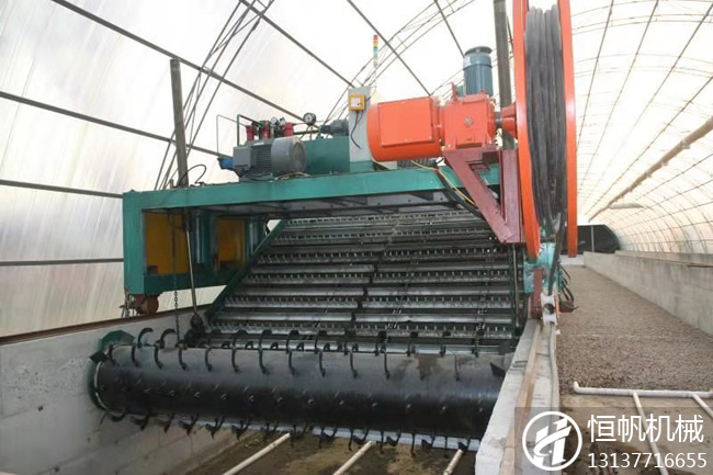 有机肥设备产出的肥料的10大作用!(图1) 有机肥链板式翻抛机