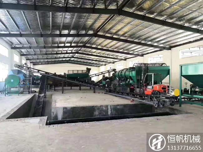 建立一条小型有机肥生产线会有多少利润?具体该如何计算?(图2) 猪粪有机肥生产线实拍
